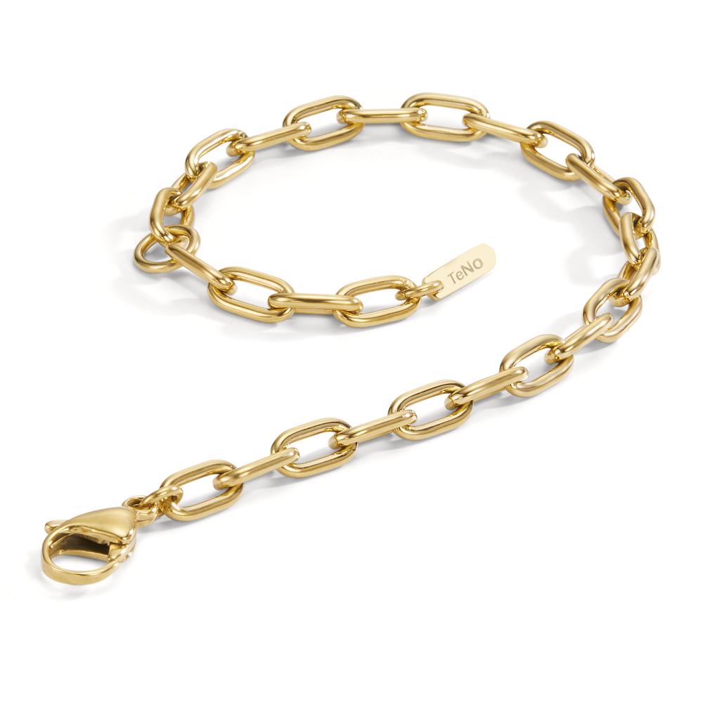 Bracelet Stainless steel Yellow IP coated 17.5-21 cm