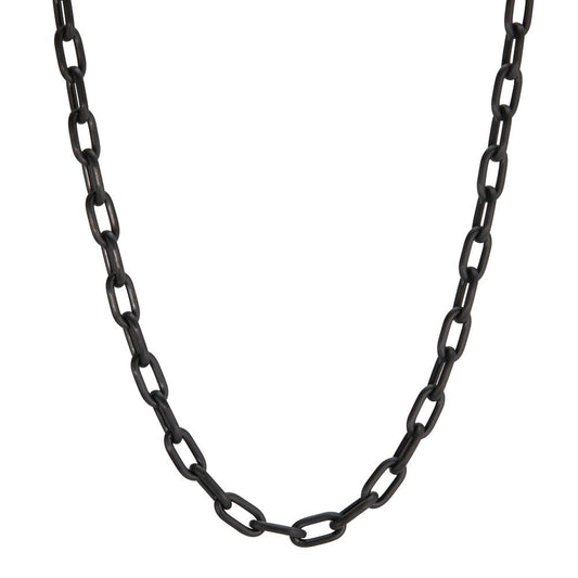 Necklace Stainless steel Black IP coated 50 cm