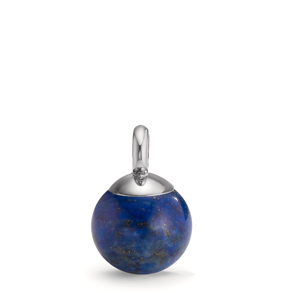 Pendant Stainless steel Lapis Lazuli Ø10 mm