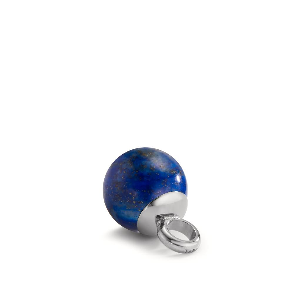 Pendant Stainless steel Lapis Lazuli Ø10 mm