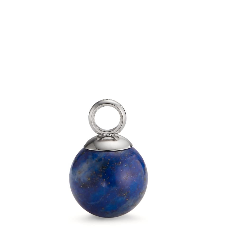 Pendant Stainless steel Lapis Lazuli Ø10 mm