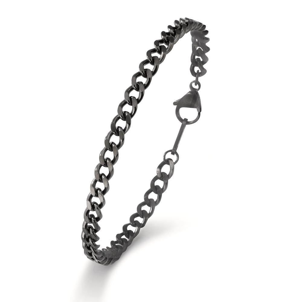 Bracelet Stainless steel Gray IP coated 21-22 cm