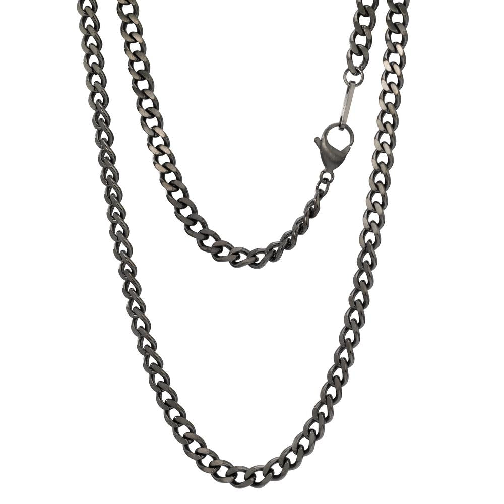 Necklace Stainless steel Gray IP coated 50-51 cm