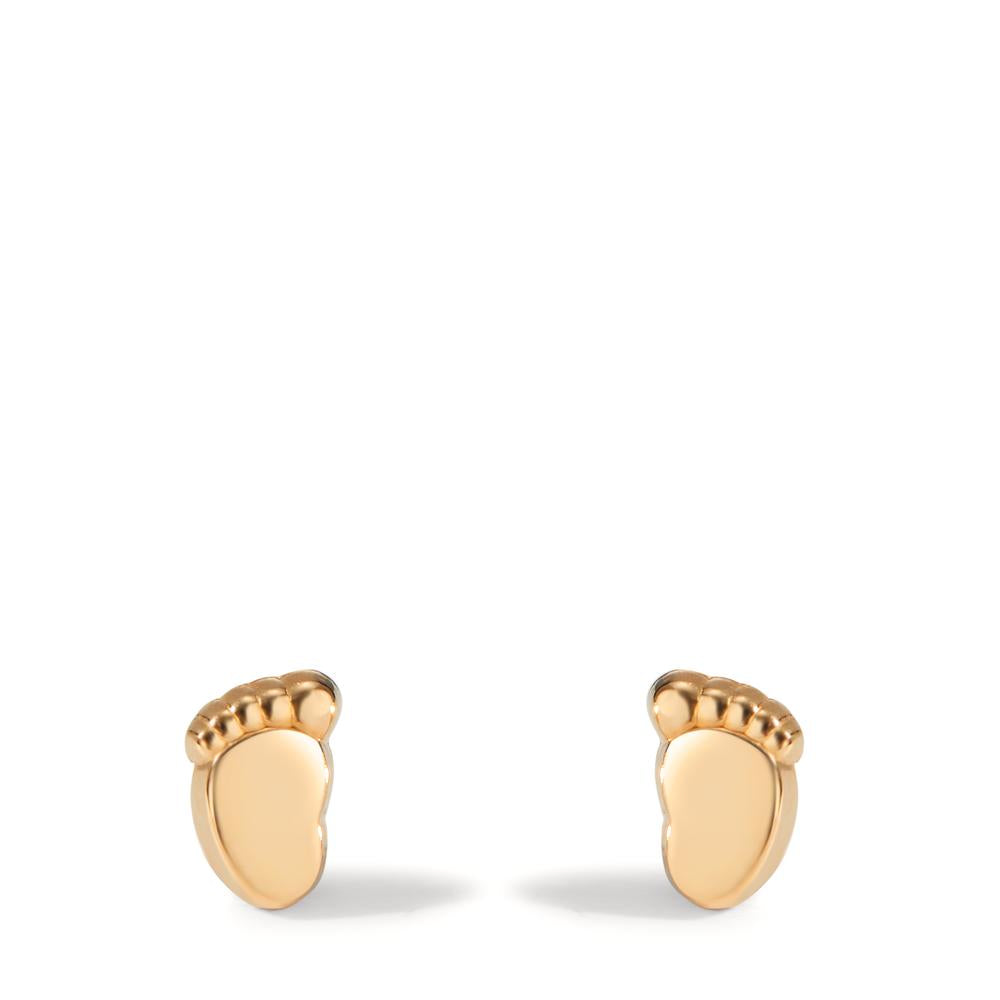 Stud earrings 14k Yellow Gold Feet Ø5 mm