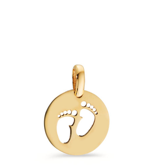 Pendant 14k Yellow Gold Feet Ø12 mm