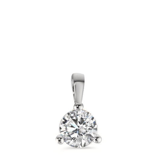 Pendant 14k White Gold Zirconia Ø5 mm