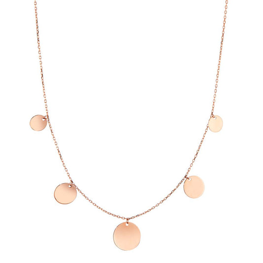 Necklace 14k Red Gold 42-45 cm