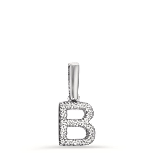 Pendant 14k White Gold Diamond 0.036 ct, w-si