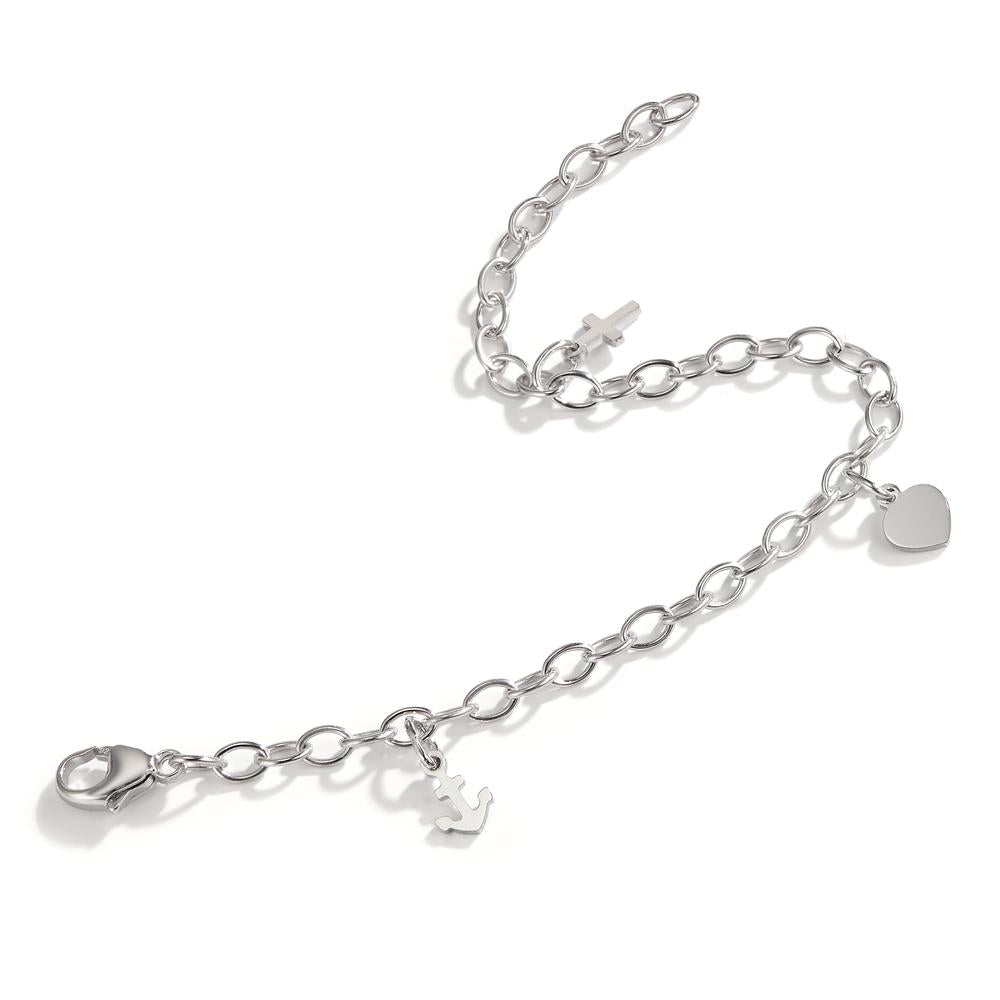 Bracelet Silver Rhodium plated 16 cm