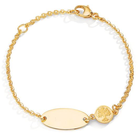 Engravable bracelet 9k Yellow Gold Tree Of Life 12-14 cm