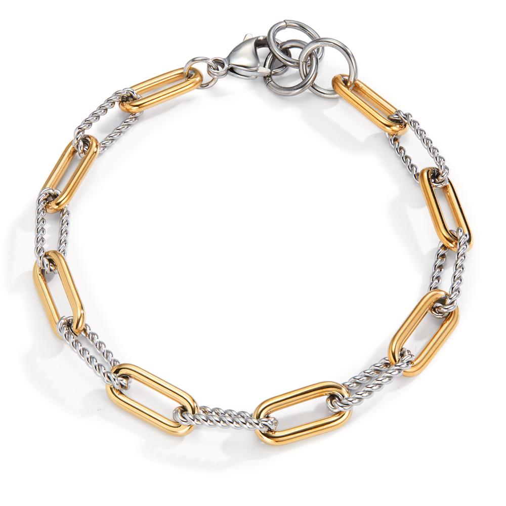 Bracelet Stainless steel Yellow IP coated 20-21.5 cm