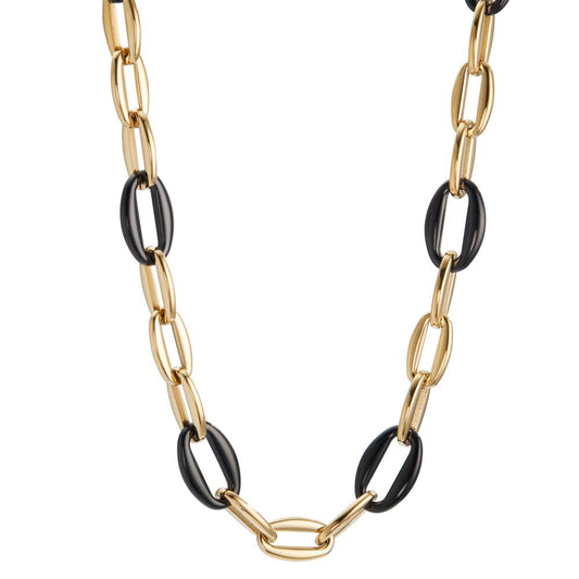 Necklace Stainless steel Yellow IP coated 46-47 cm