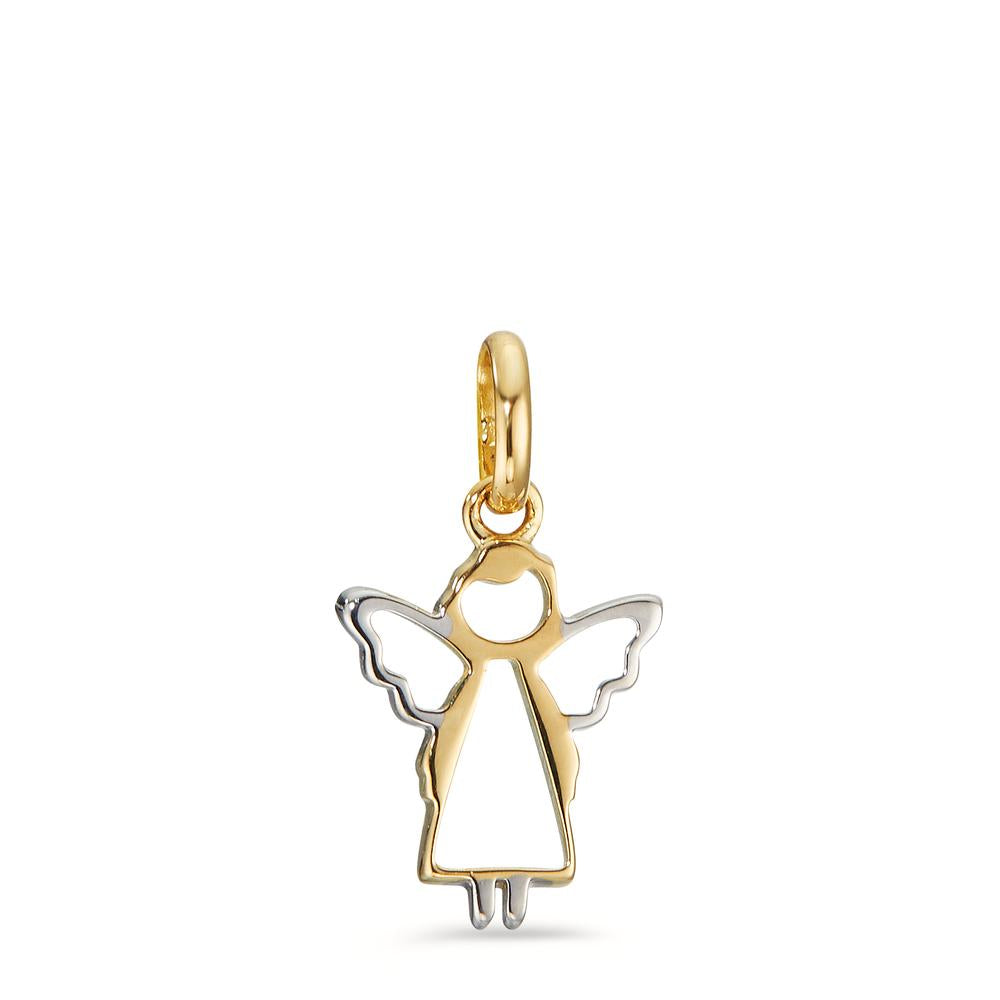 Pendant 18k Yellow Gold Bicolor Guardian Angel