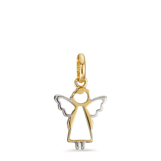 Pendant 18k Yellow Gold Bicolor Guardian Angel