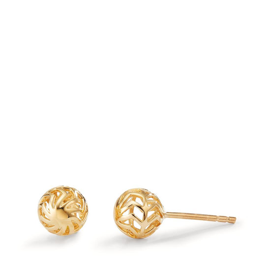 Stud earrings 9k Yellow Gold Ø7 mm