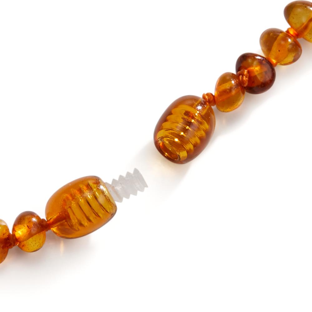 Necklace Amber Heart 34 cm Ø6.5 mm