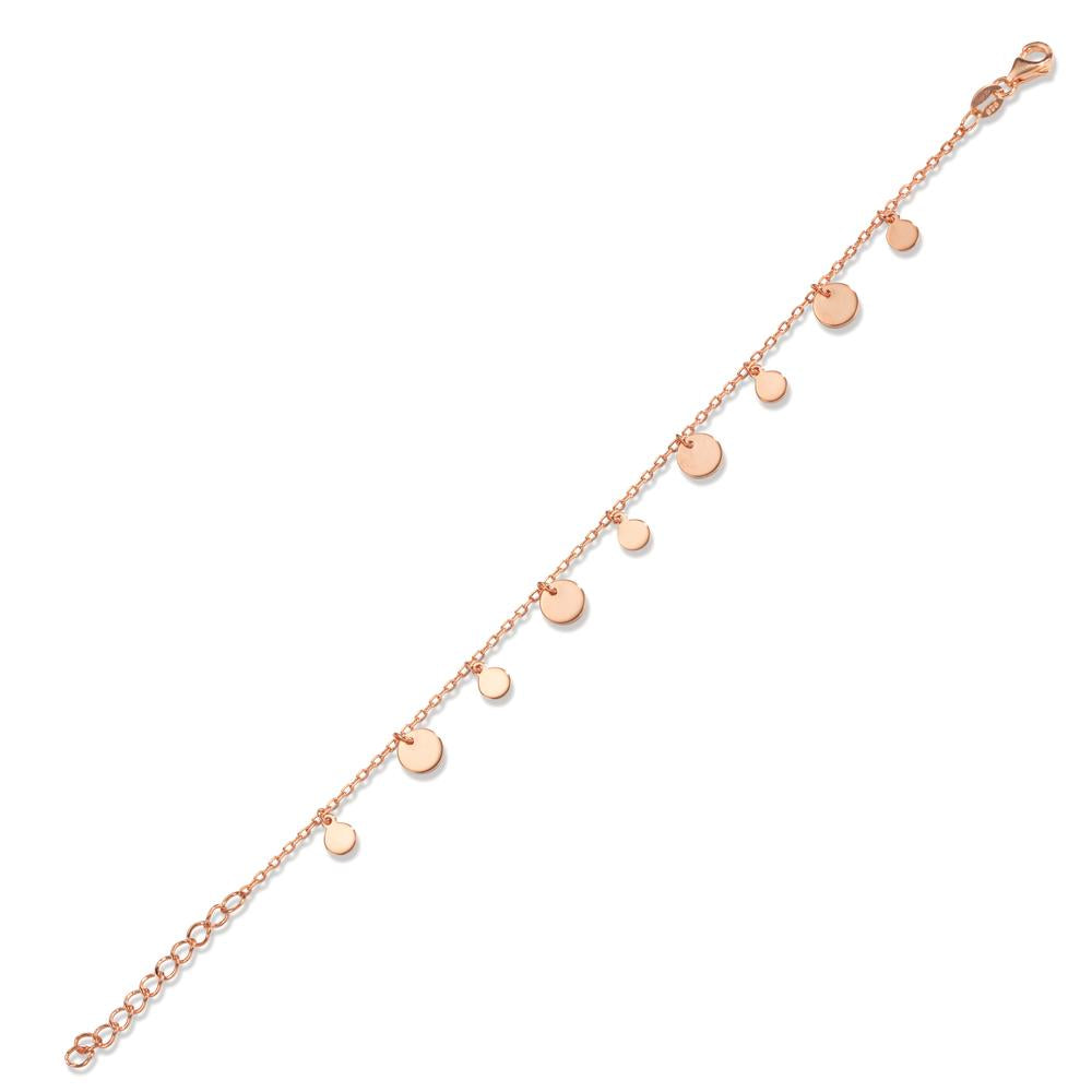 Bracelet Silver Rose Gold plated 15.5-18 cm