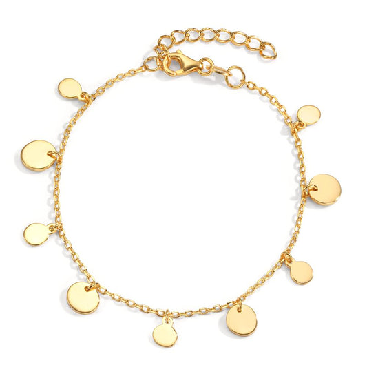 Bracelet Silver Gold plated 16-18 cm