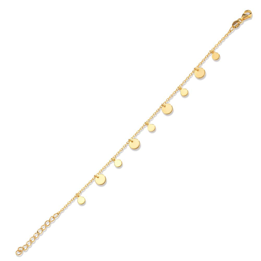 Bracelet Silver Gold plated 16-18 cm