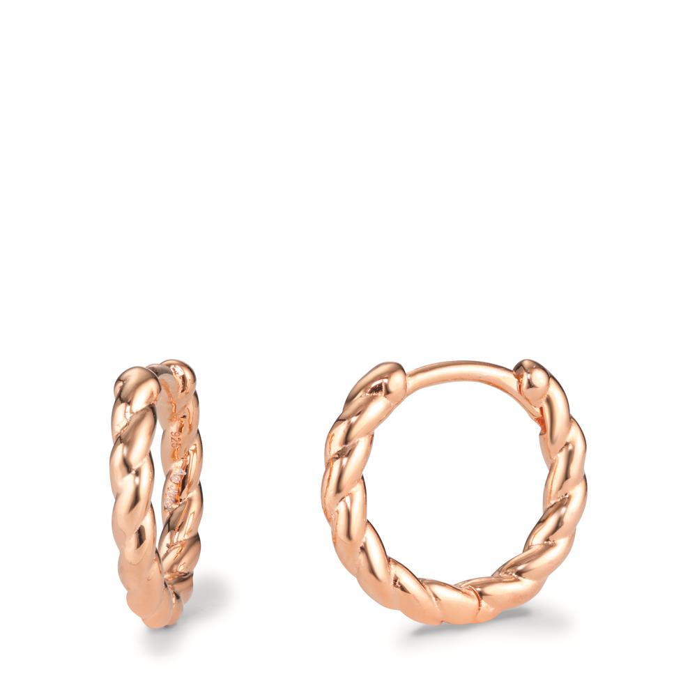 Hinged hoop Silver Rose Gold plated