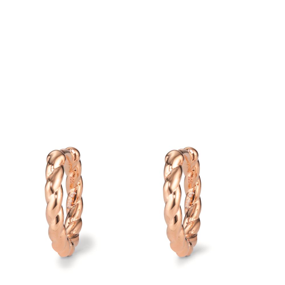 Hinged hoop Silver Rose Gold plated