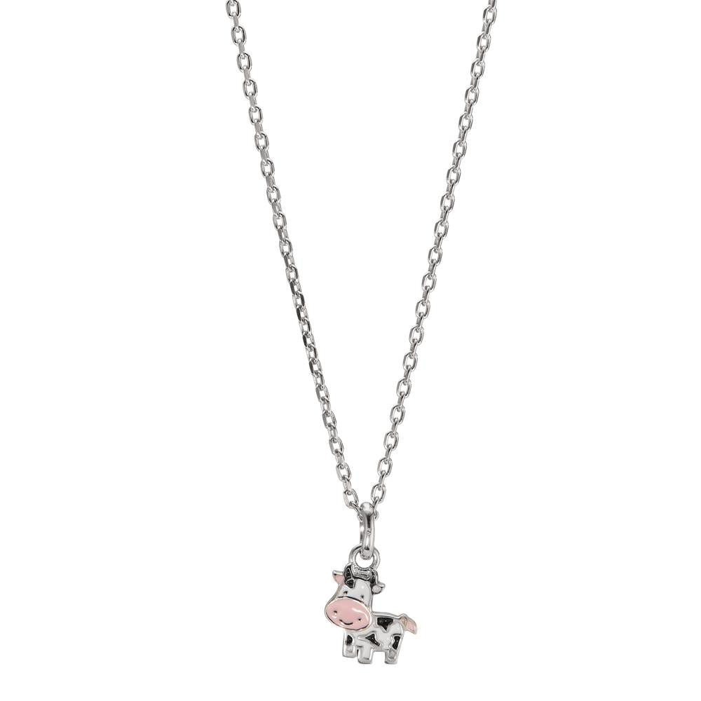 Necklace with pendant Silver Rhodium plated Cow 36-38 cm