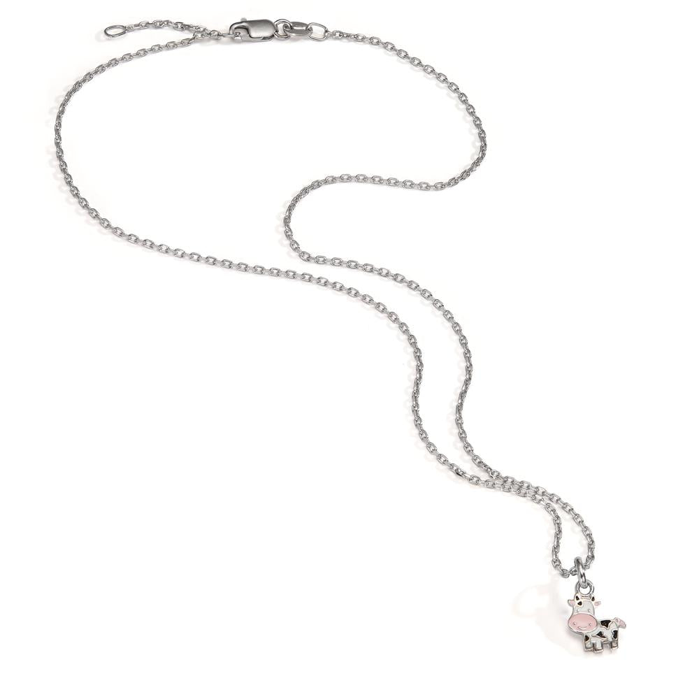 Necklace with pendant Silver Rhodium plated Cow 36-38 cm