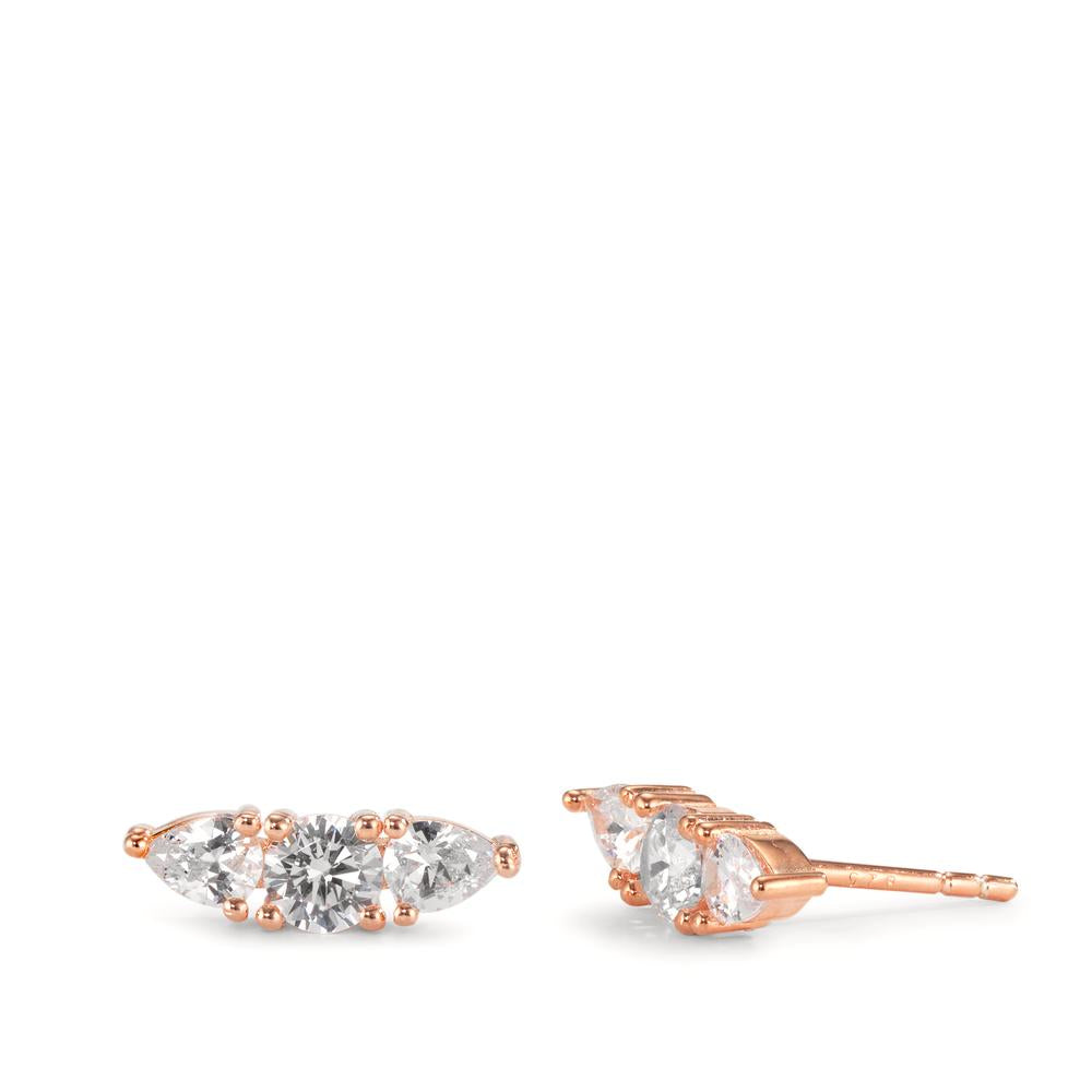 Stud earrings Silver Rose Gold plated