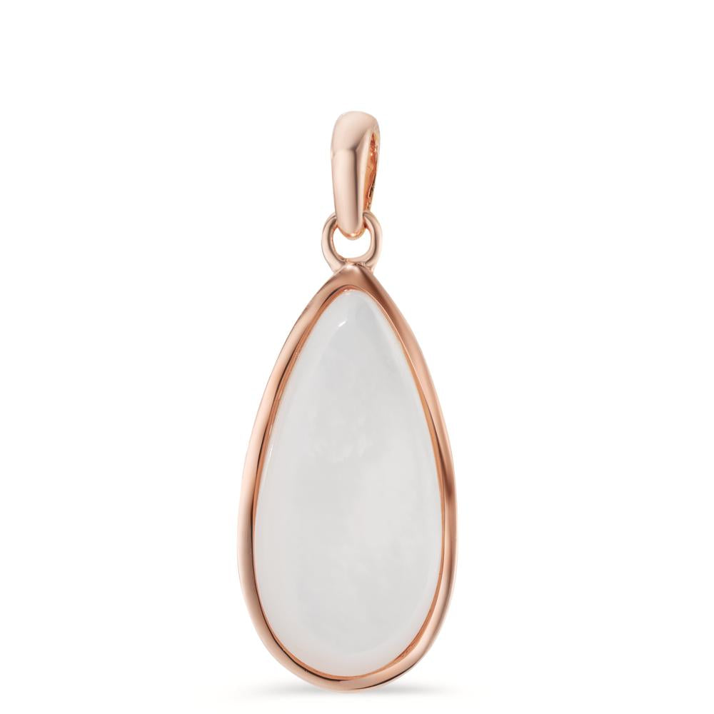 Pendant Silver Rose Gold plated Mother of pearl