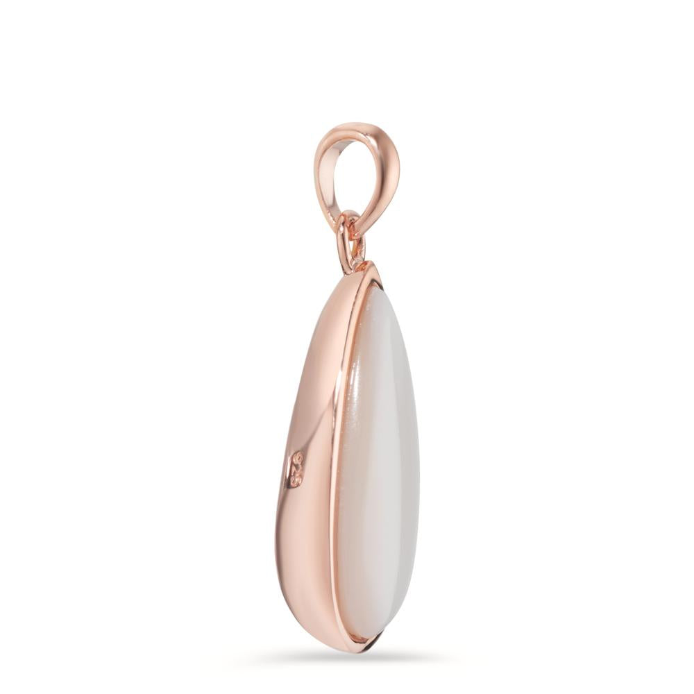 Pendant Silver Rose Gold plated Mother of pearl