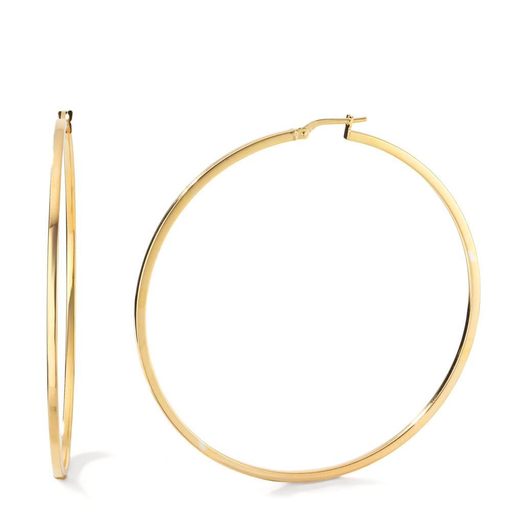 Hoop earrings Silver Yellow Gold plated