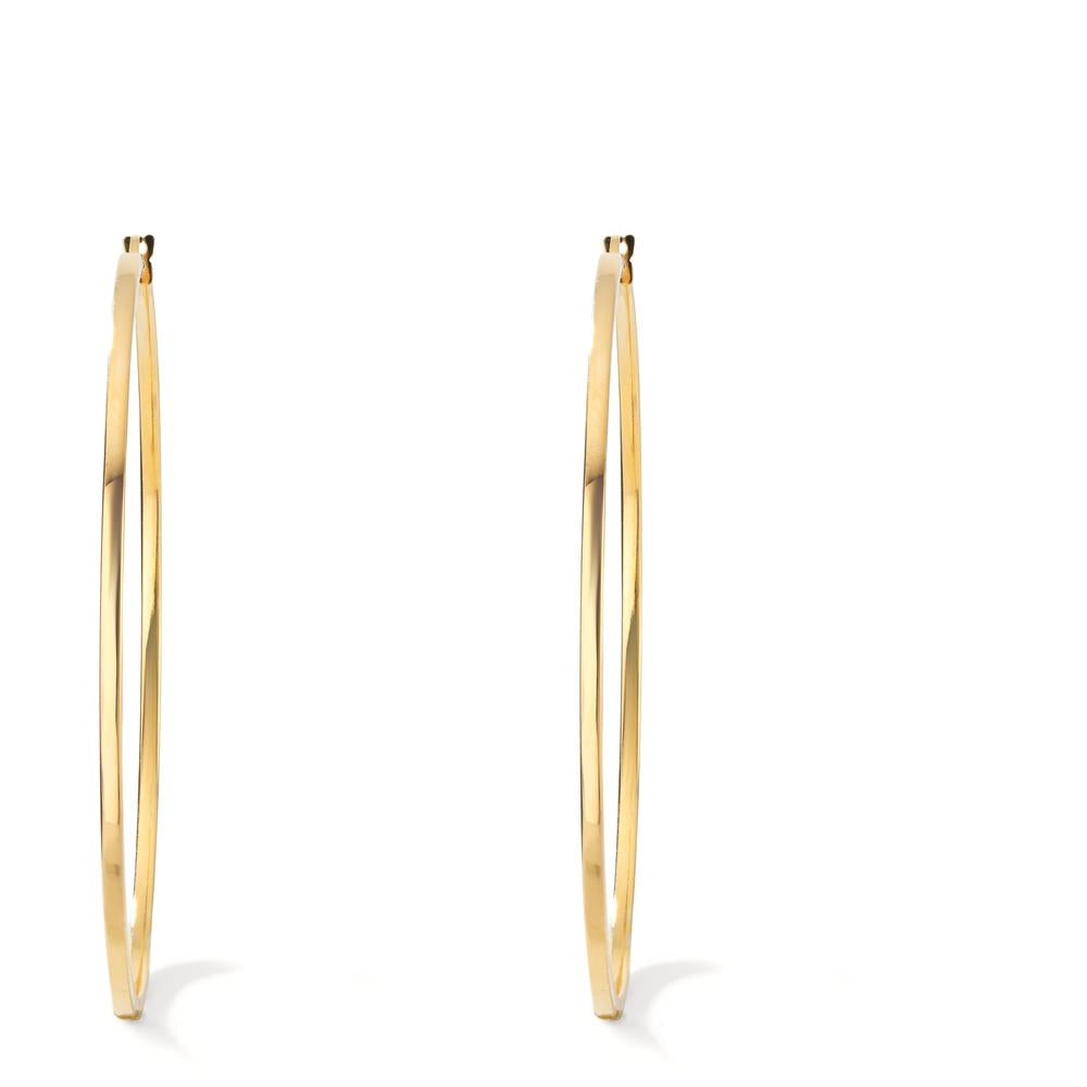 Hoop earrings Silver Yellow Gold plated