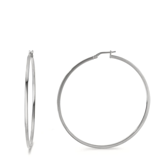 Hoop earrings Silver Rhodium plated