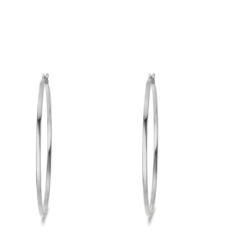 Hoop earrings Silver Rhodium plated