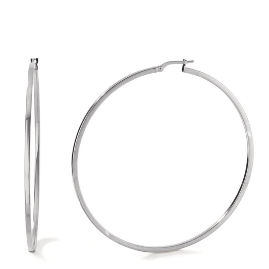 Hoop earrings Silver Rhodium plated