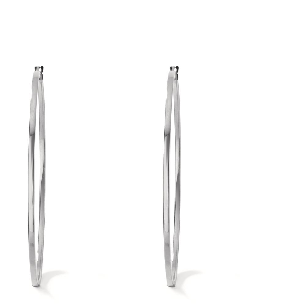 Hoop earrings Silver Rhodium plated