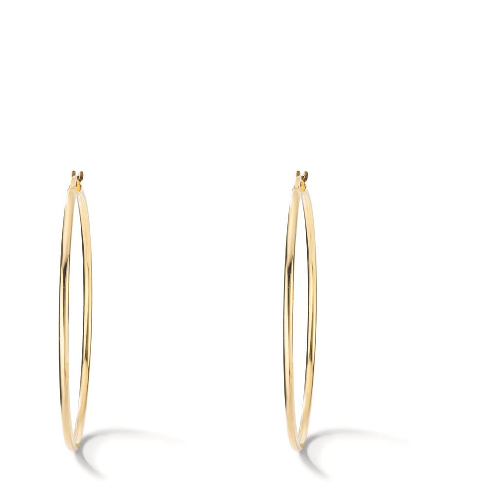 Hoop earrings Silver Yellow Gold plated