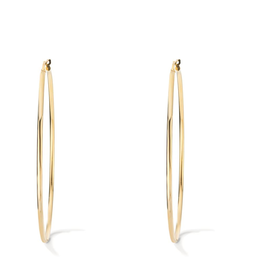 Hoop earrings Silver Yellow Gold plated