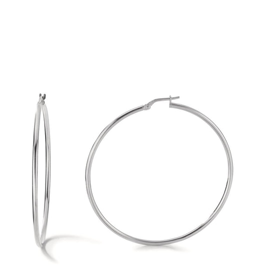 Hoop earrings Silver Rhodium plated