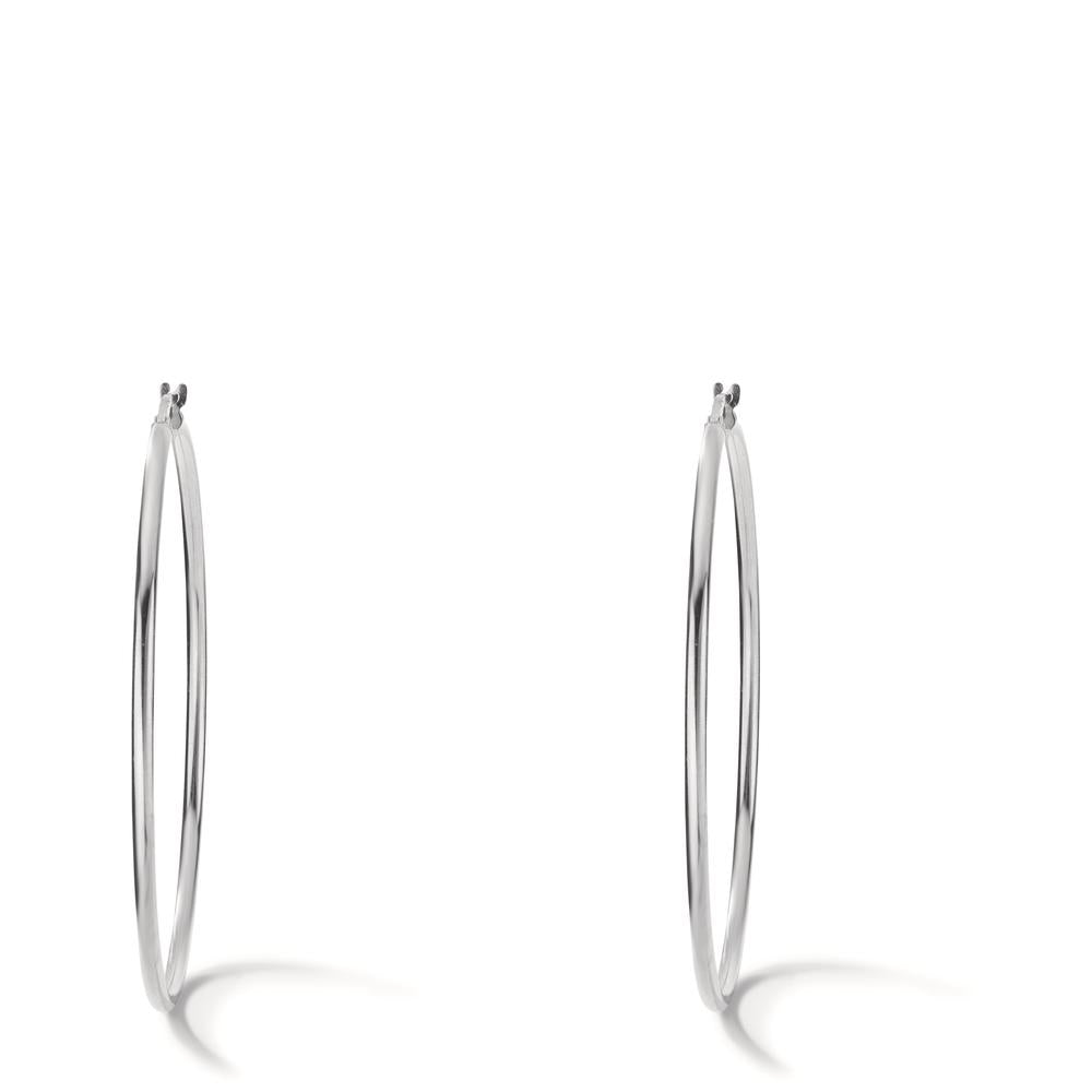 Hoop earrings Silver Rhodium plated