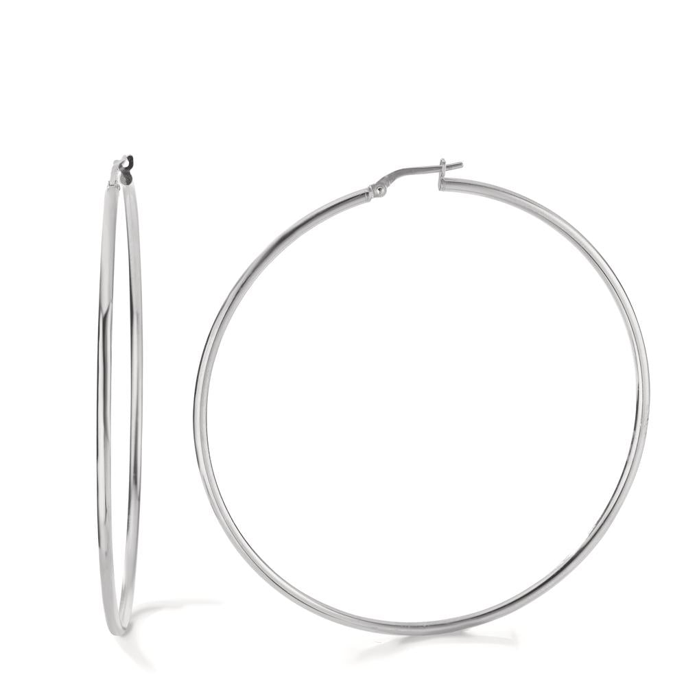 Hoop earrings Silver Rhodium plated