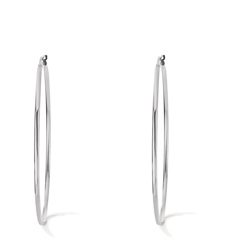 Hoop earrings Silver Rhodium plated