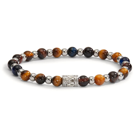 Bracelet Stainless steel Tiger Eye 20 cm Ø6.5 mm