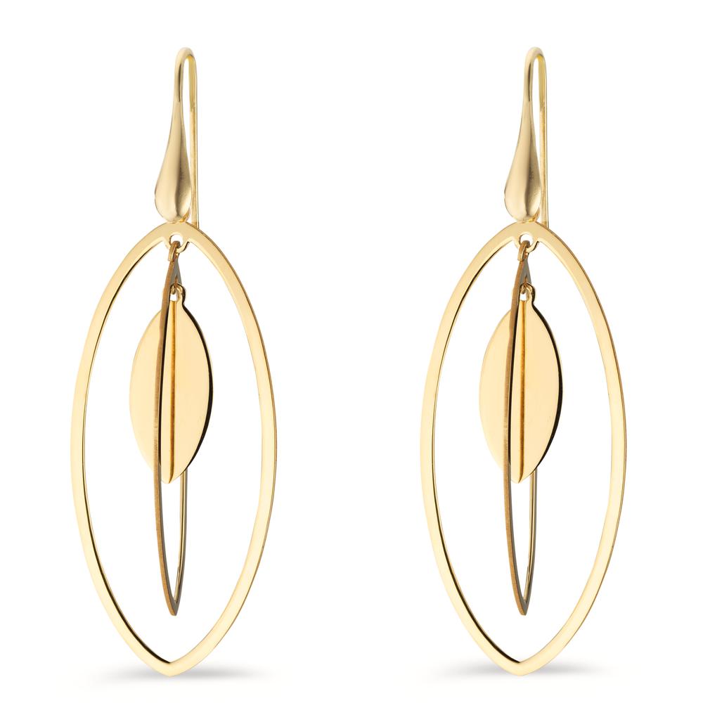 Drop Earrings Silver Yellow Gold plated