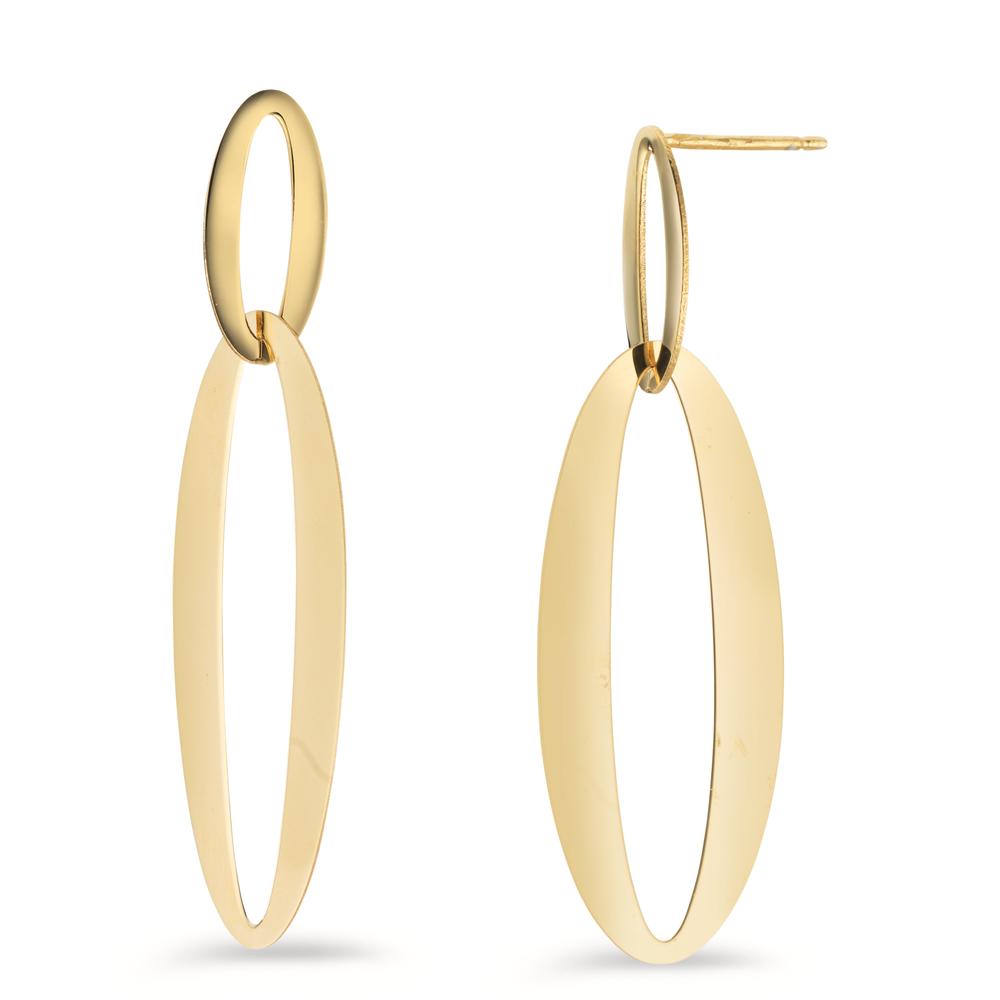 Drop Earrings Silver Yellow Gold plated