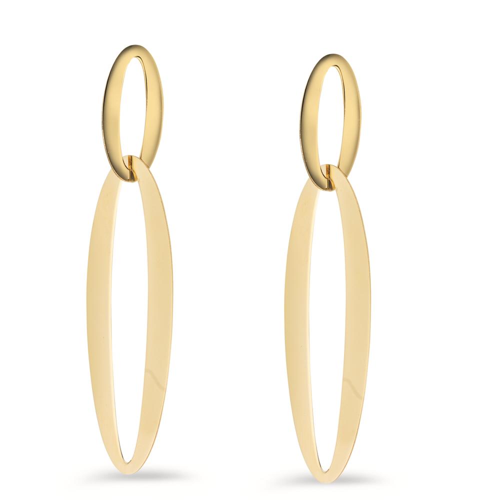 Drop Earrings Silver Yellow Gold plated