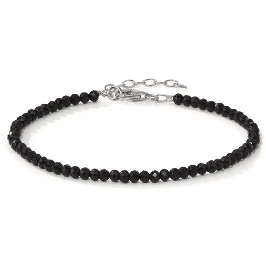 Bracelet Silver [synth. Stein] Rhodium plated 17-20 cm Ø3 mm