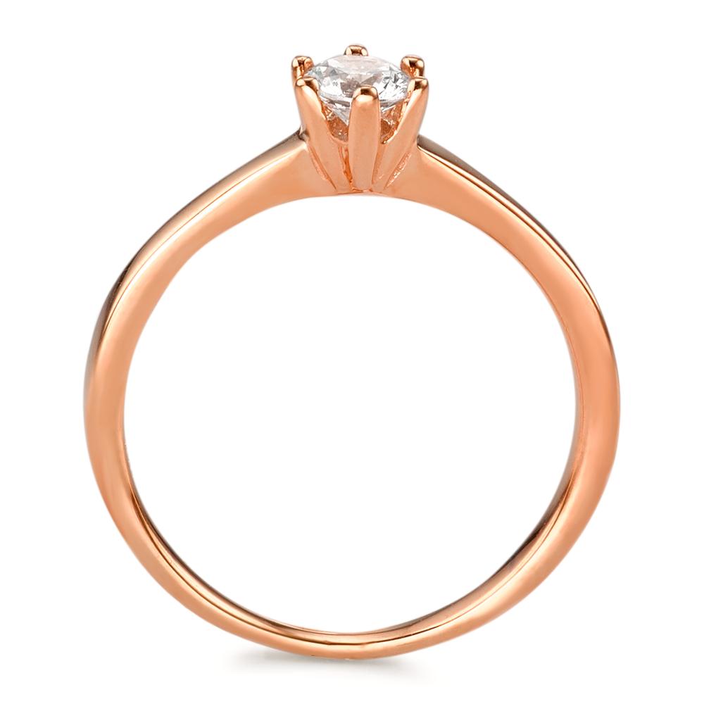 Solitaire ring 9k Rose Gold Zirconia