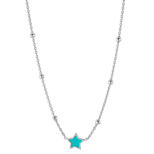 Necklace Silver Rhodium plated Star 38-43 cm