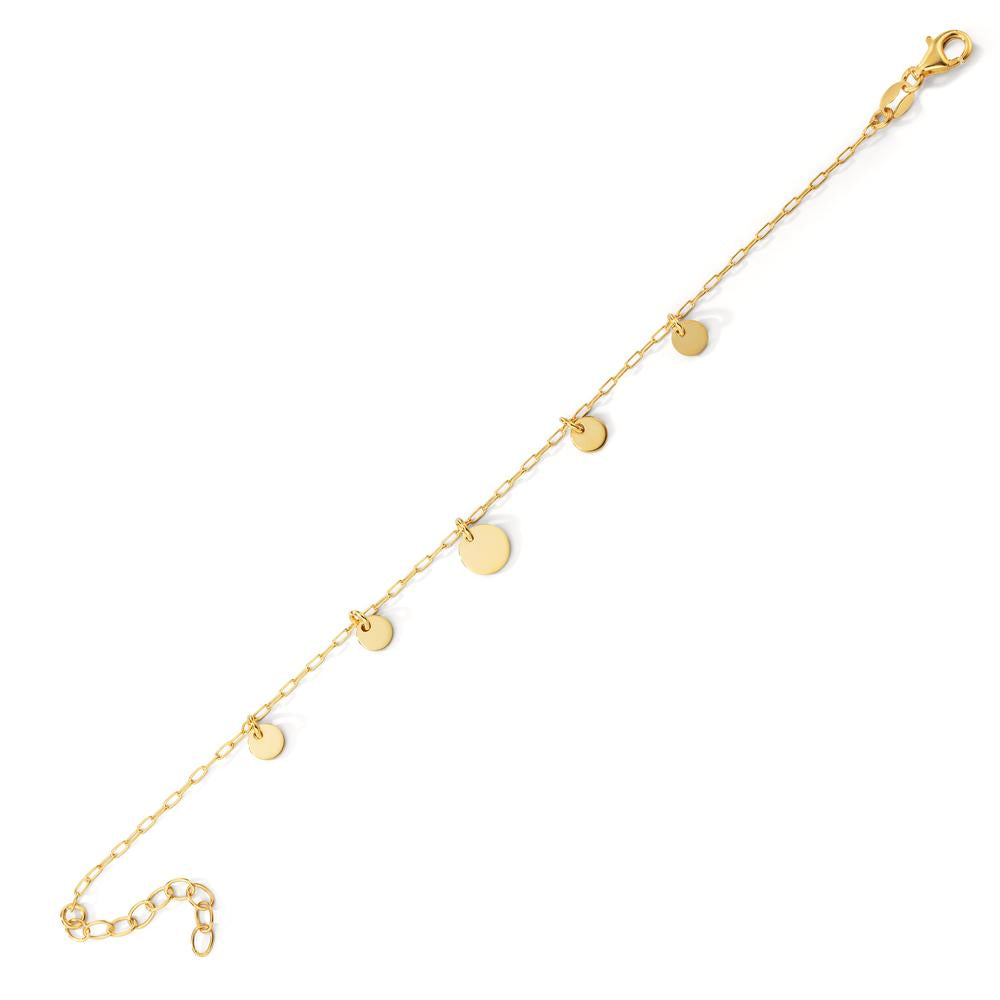 Bracelet Silver Yellow Gold plated 17-20 cm